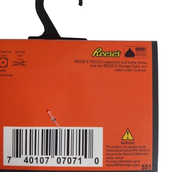 Bundle of 2 Crazy Socks Unisex Peanut Butter Reese's Officially Licensed New Tag - Picture 7 of 7